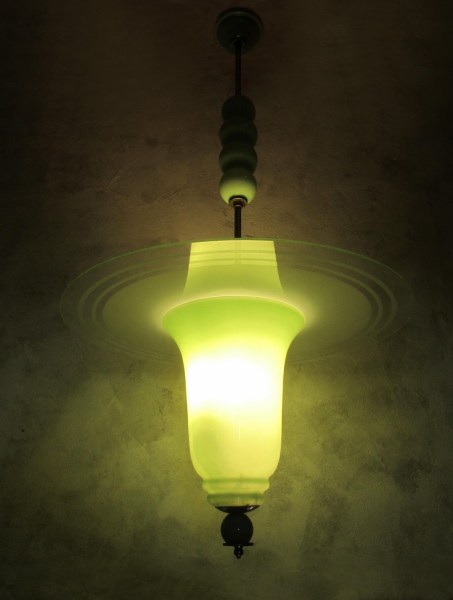 Art Deco Celadon Jade Colored Italian Glass Chandelier-03